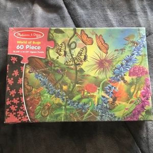 Melissa & Doug World of Bugs 60 Piece Puzzle Bees Butterflies Dragonflies